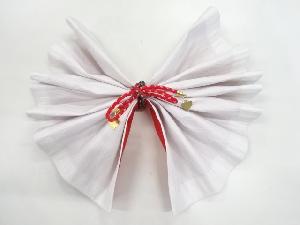 アンティーク　麻の葉模様織出し帯飾り